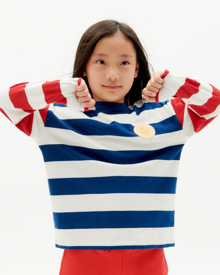 Niños camiseta manga larga yes stripes-3