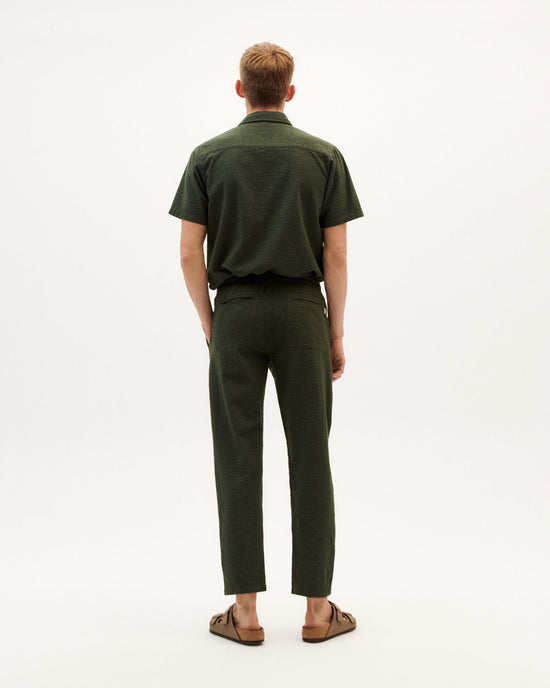 Pantalón verde Seersucker checks-2