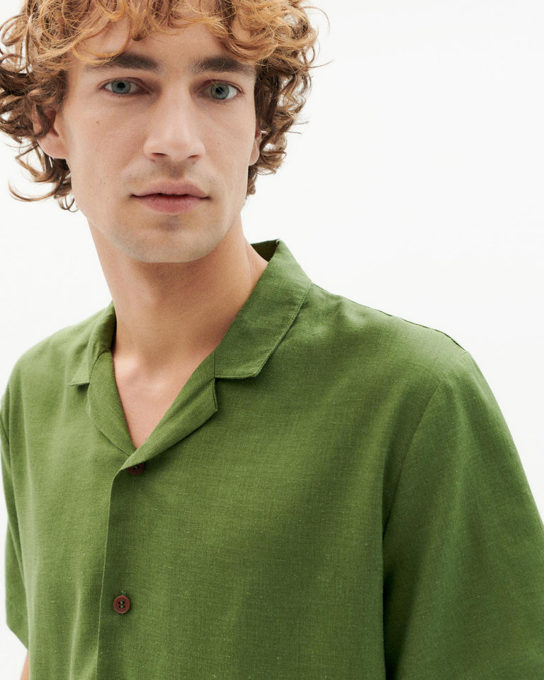 Camisa verde hemp Jules-3
