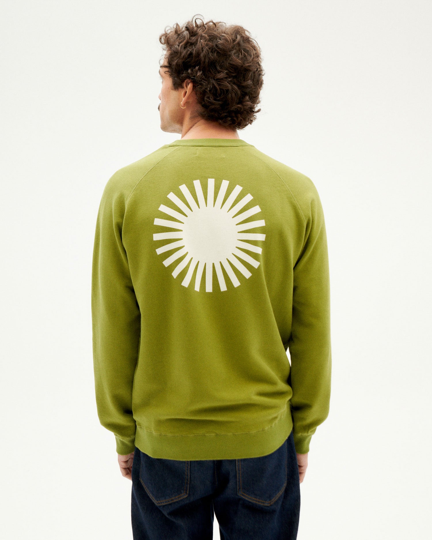 Green and clearance yellow sweatshirt