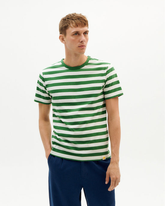 Camiseta rayas verde-1