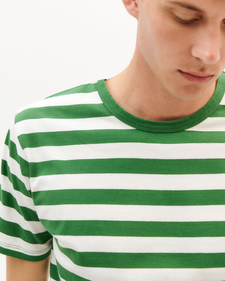 Camiseta rayas verde-3