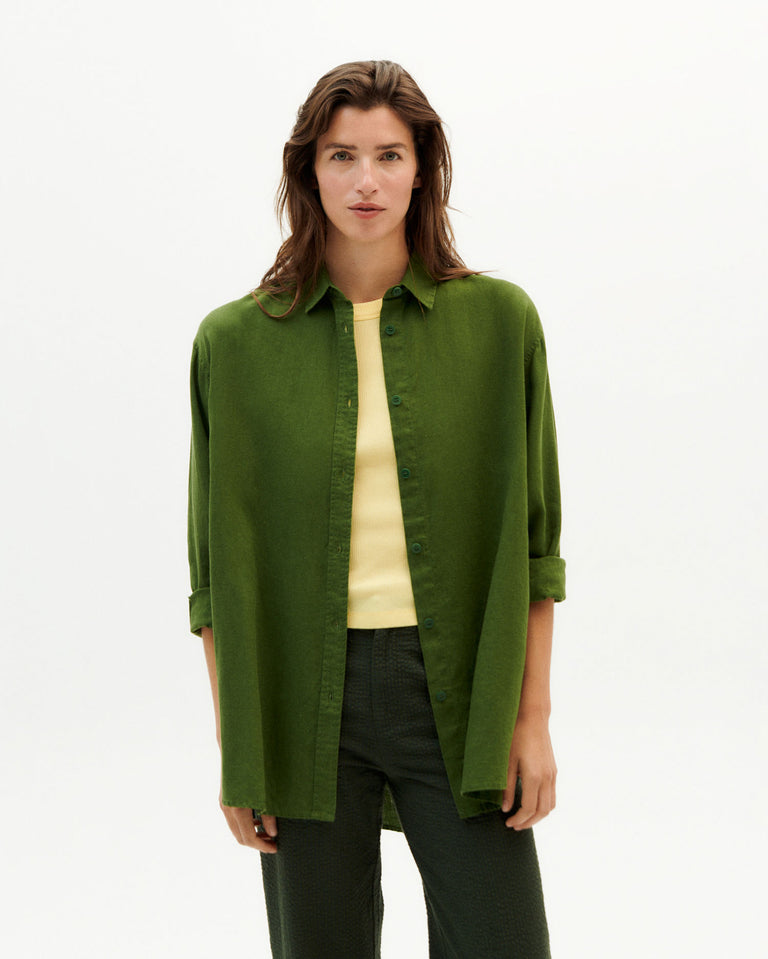 Blusa verde Hemp Gia oversize-1