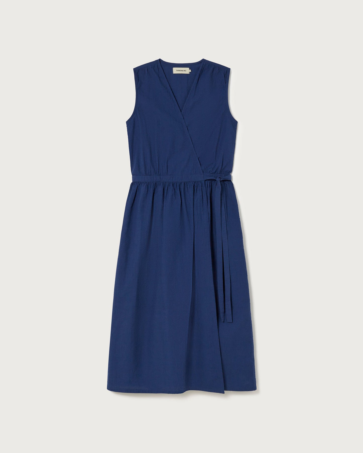 Vestido navy Seersucker Amapola-5
