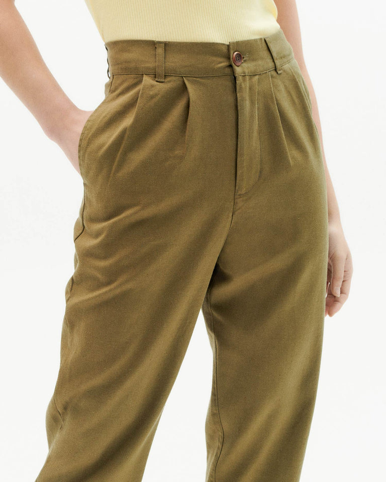 Pantalon verde Rina hemp-6
