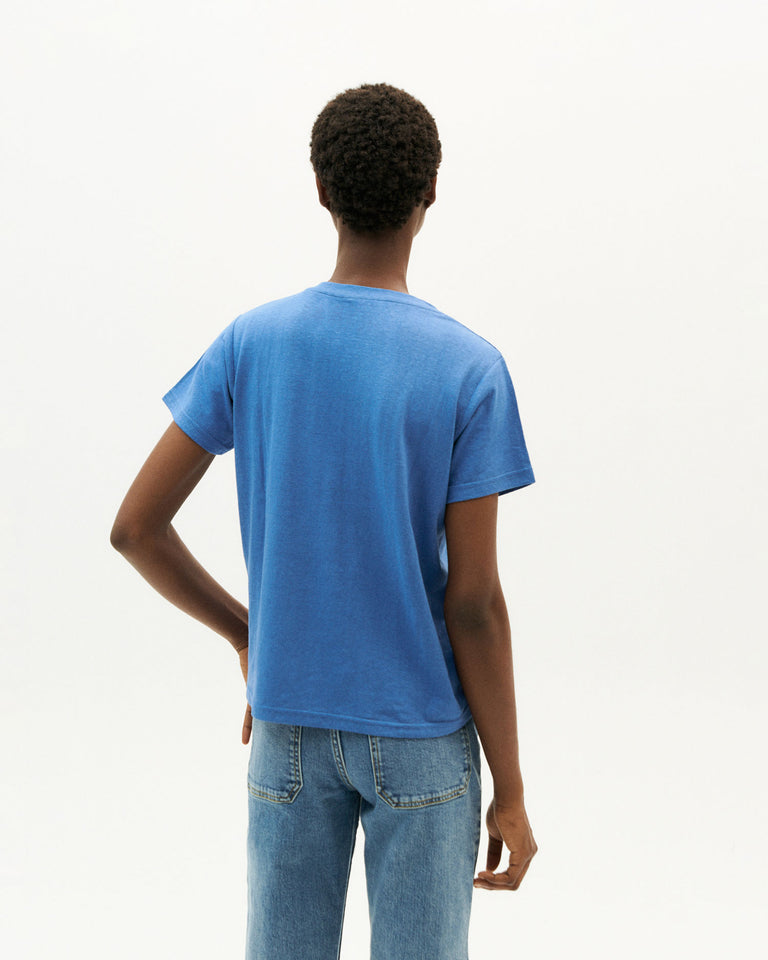Camiseta azul Hemp Clavel-4