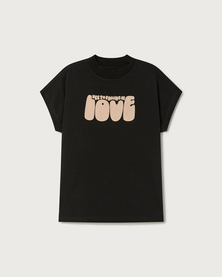 Camiseta Yes love negra-5